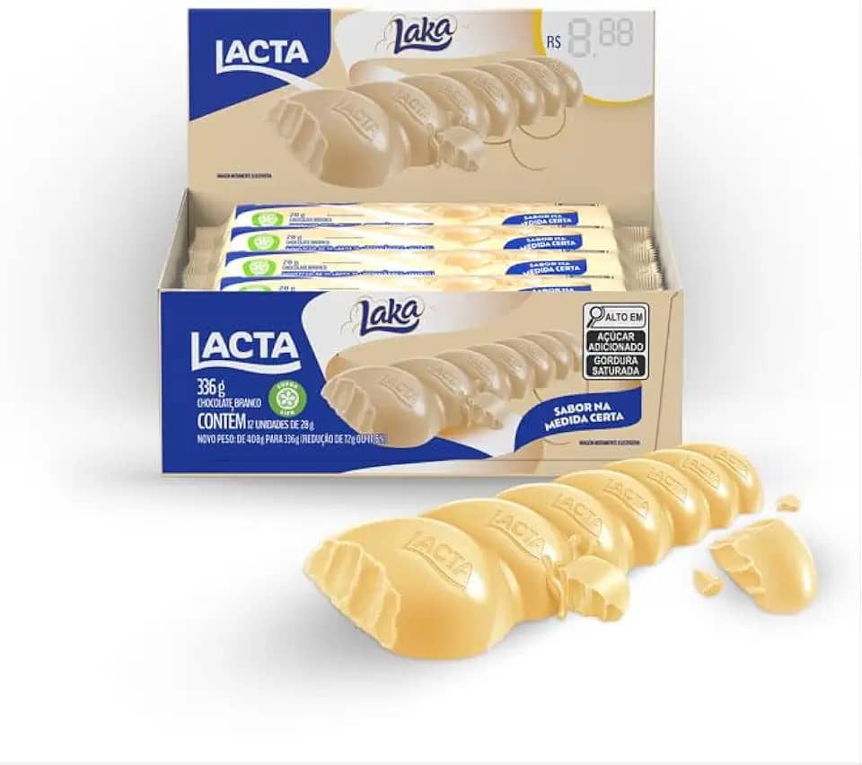Chocolate Lacta Ao Leite Caixa Com 12 Unidades De 28g