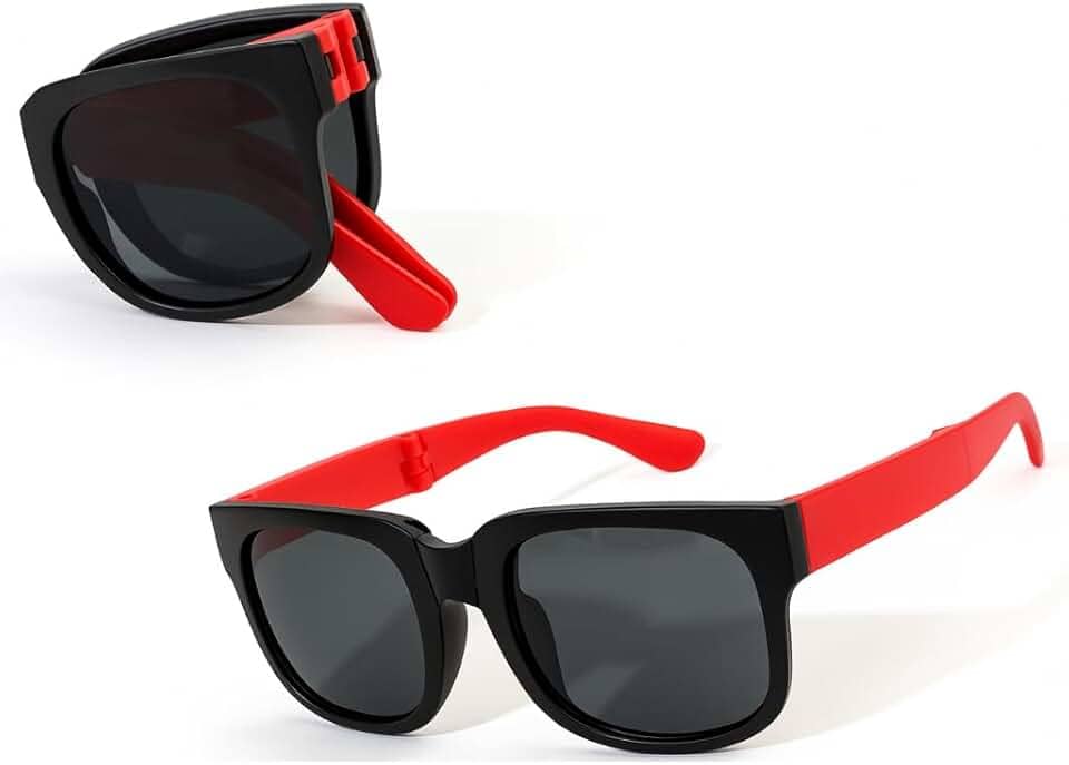 Óculos de Sol Infantil Dobrável, Multicolorido, Armação Resistente, Proteção UV ZIZI EYEWEAR