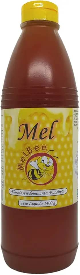 Mel Puro - Bisnaga 1 Litro (1,4 /kg) - Apiário Melbee (Florada Eucalipto)