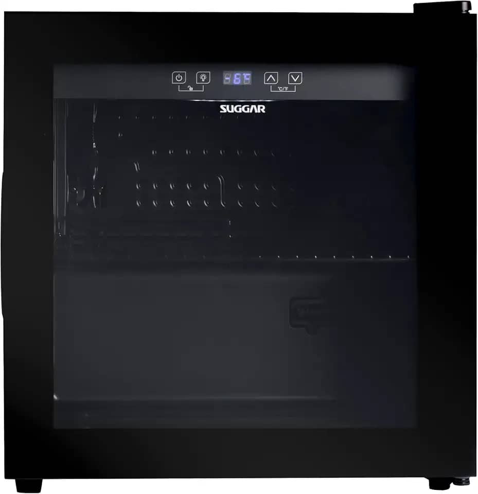 Cervejeira Suggar 48L 220V Preta com Porta de Vidro