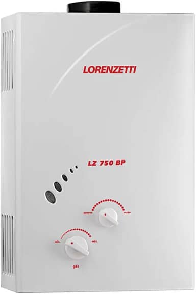 Aquecedor de Água a Gás Lz 750Bp Gn 7, 5 L/Min, Lorenzetti, 7412086, Branco, Médio