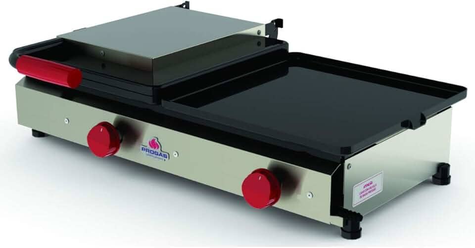 Sanduicheira Dupla Grill Inox Chapa Para Lanches Hamburguer Progas