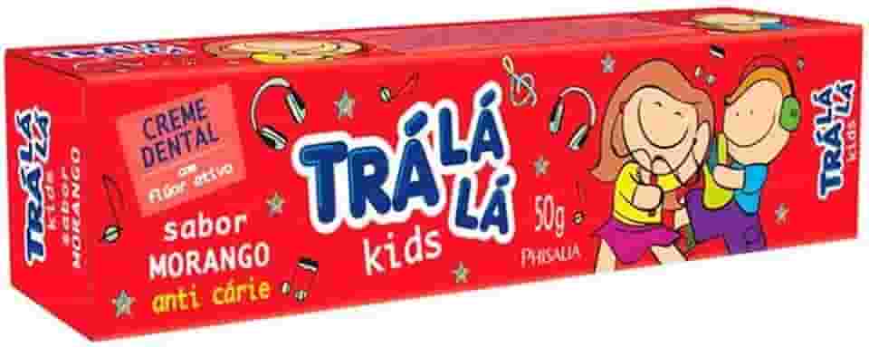 Trá Lá Lá Creme Dental Morango Kids Vermelho 50 G