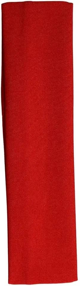 Faixa para cabelo KIT Beauty 5x19.5cm - vermelho - Elástica e Confortável para Maquiagem, Skincare e Estética