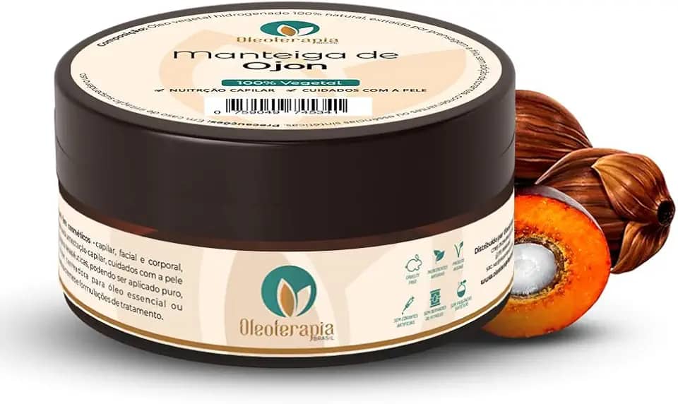 Manteiga de Ojon (Batana)100% vegetal - uso capilar e corporal (60g)