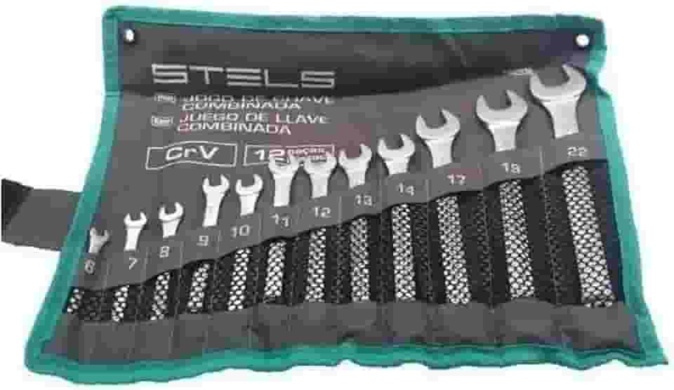 Stels Jogo De Chave Combinada Aço Cromo Vanadio 12 Peças (6 7 8