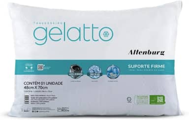 Travesseiro Gelatto - 48cm x 70cm - Turquesa - Altenburg