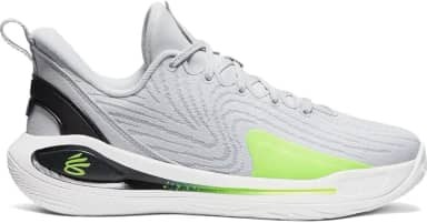 Curry 12 Anti Gravity - Escola para meninos (Cinza/Volt/Branco)