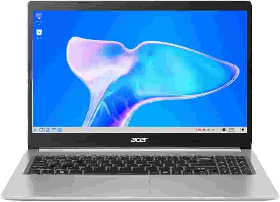 Notebook Acer Aspire5 A515-45-R36L AMD Ryzen7 5700U 12GB RAM (AMD Radeon) 512GB SSD 15.6' LED IPS Full HD Prata Teclado numérico Independente Linux Gutta