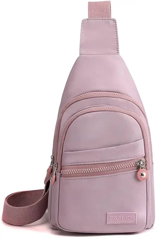 Bolsa de ombro, mochila tiracolo ajustável, portátil, para viagem e caminhada com estampas estampadas, bolsas de peito