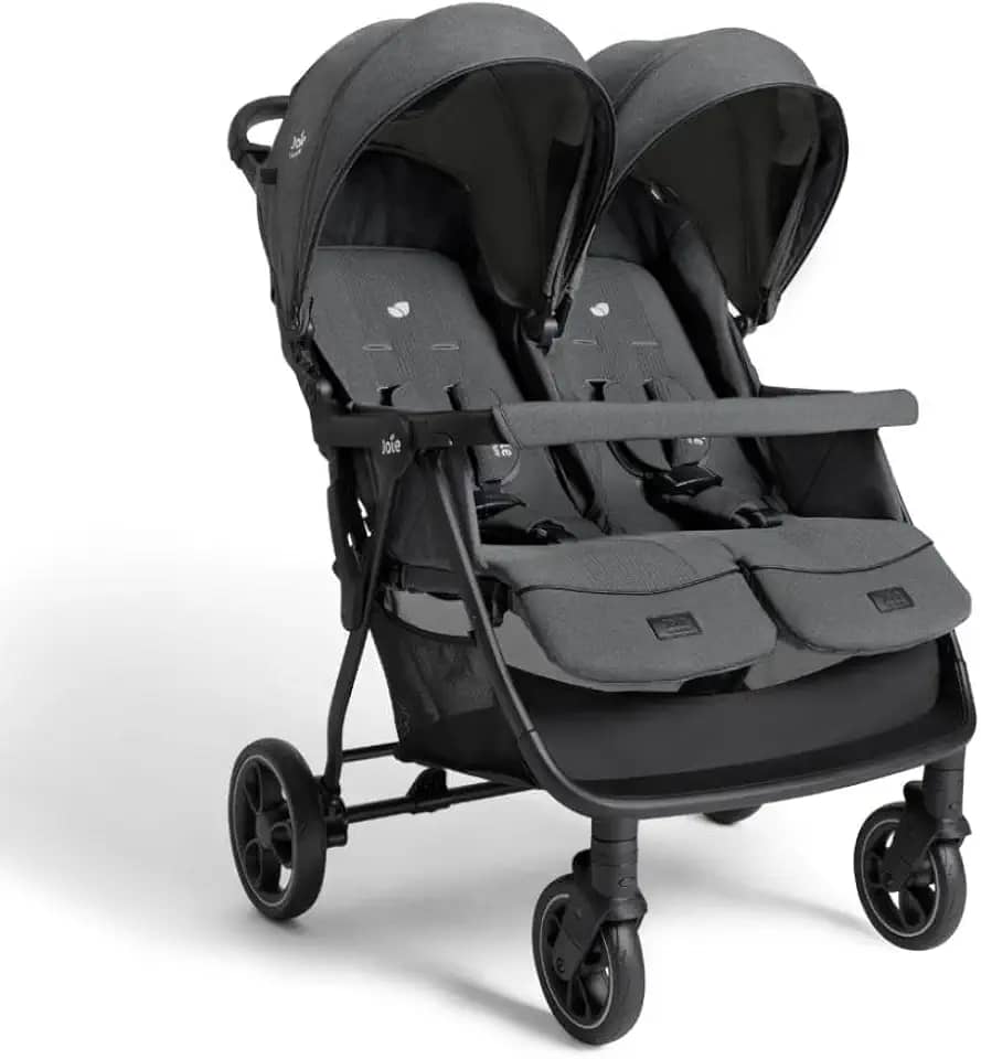 Carrinho de Bebê Para Gêmeos Estrella Chumbo Ebony - Joie