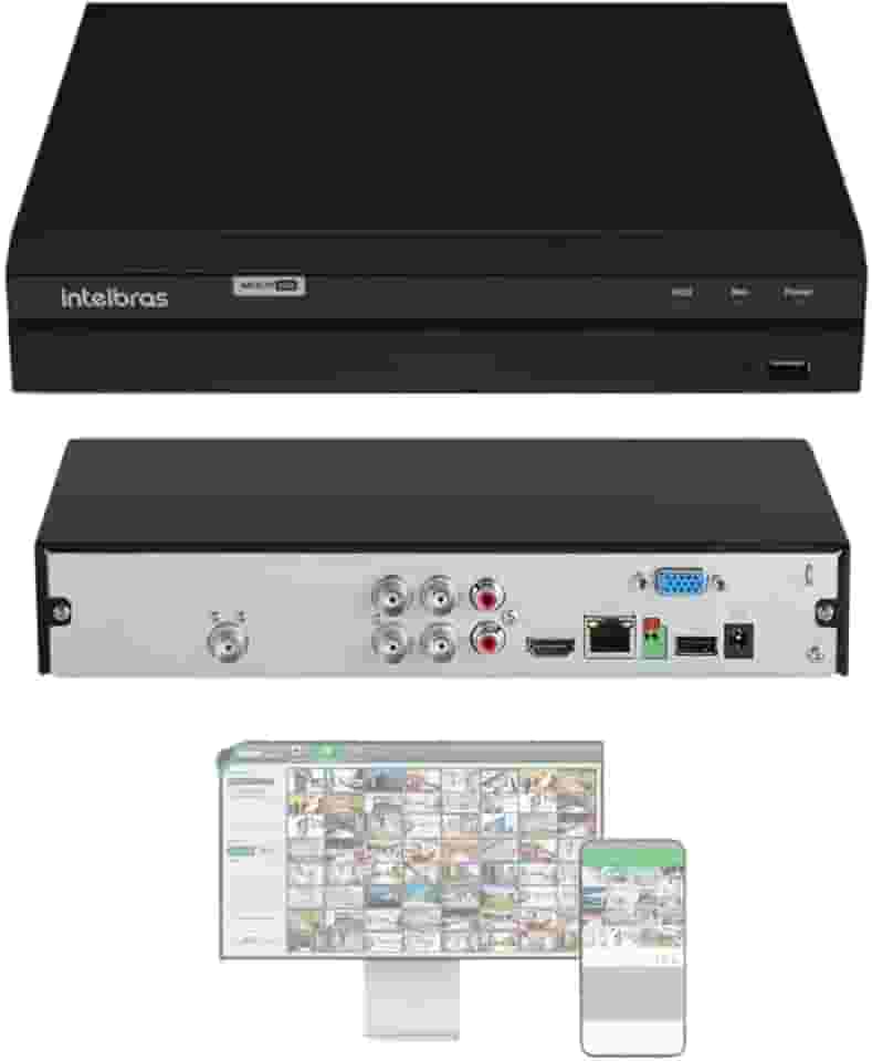 DVR GRAVADOR DIGITAL DE VIDEO 4 CANAIS MHDX 1304 INTELBRAS