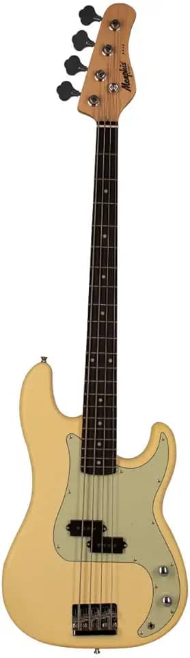 Contra-baixo passivo 4 cordas Olympic white satin MB-40 Memphis