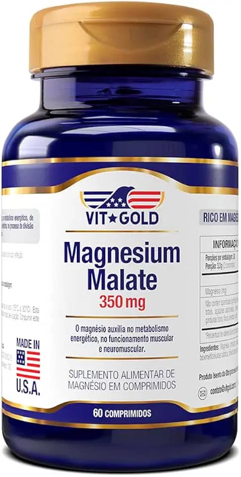Magnesio Dimalato 350mg Vitgold 60 comprimidos
