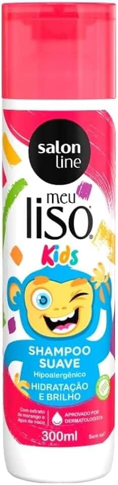 Salon Line, Shampoo, Meu Lisinho Kids, Imaginação e Diversão, Vegano - Cabelos Lisos, 300 ml