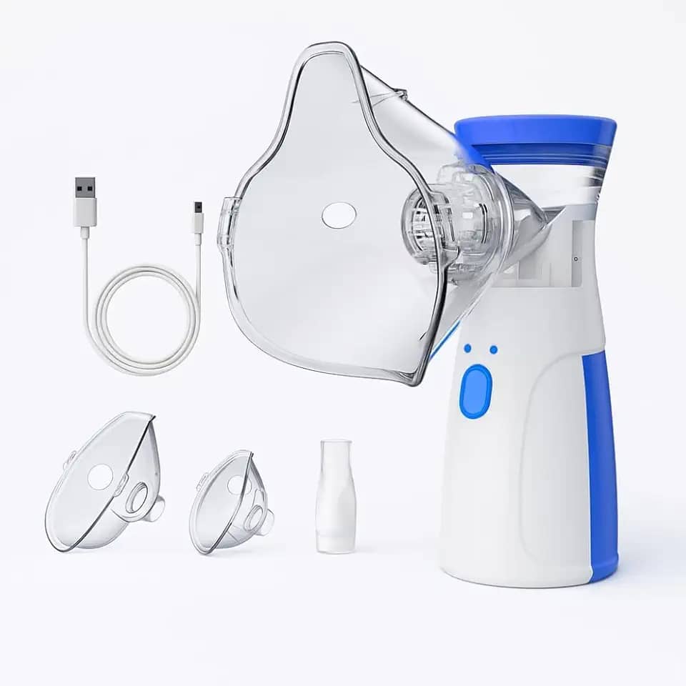 Nebulizador Portátil Silencioso, Inalador Ultrassônico Compacto, Sem Fio, Indicado para Adultos, Crianças e Idosos – Uso Diário, Alívio Rápido Linha Prime