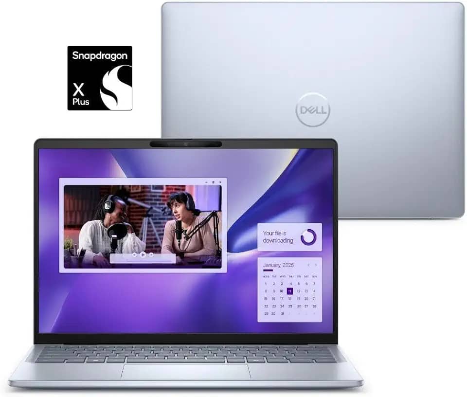 Notebook Dell Inspiron Plus I14-QCXPLUS-M20 14" QHD+ Touch Snapdragon® X Plus 16GB 1TB SSD Windows 11 Prata Gelo