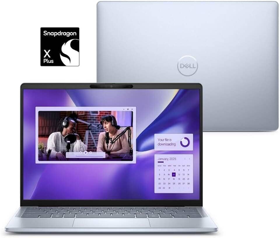 Notebook Dell Inspiron Plus I14-QCXPLUS-M20 14" QHD+ Touch Snapdragon® X Plus 16GB 1TB SSD Windows 11 Prata Gelo