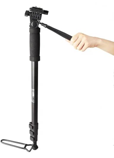 Monopé WT1005 Preto com Bolsa de Transporte – Altura até 1,75 m – Alumínio Leve – Cabeça 3 Movimentos – Ideal para Foto e Vídeo