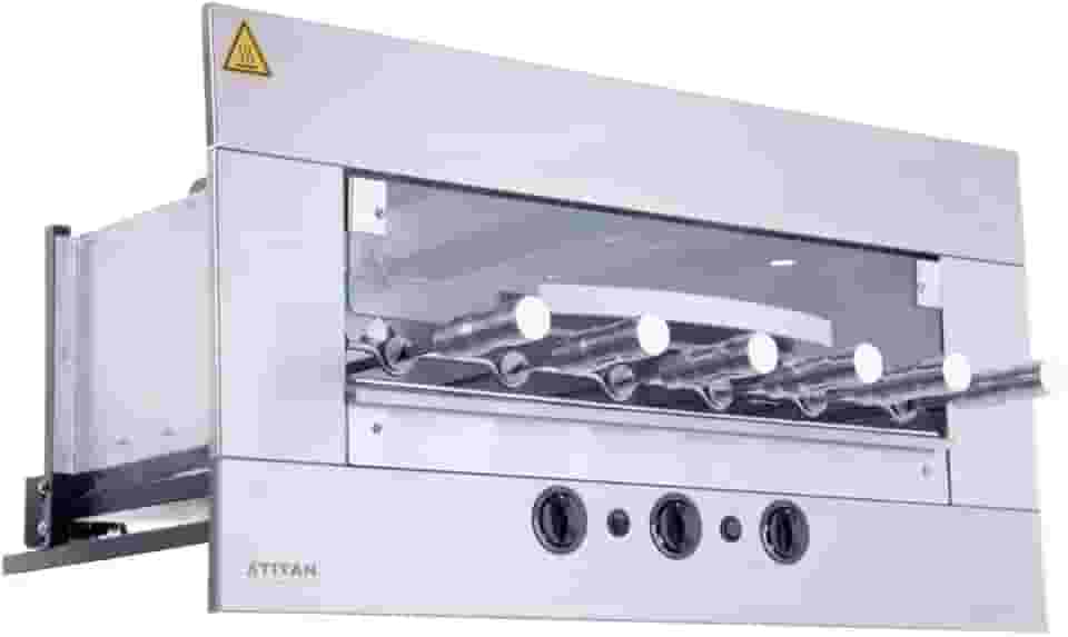 Churrasqueira a Gás de Embutir para 6 Espetos Age GN 220V Titan