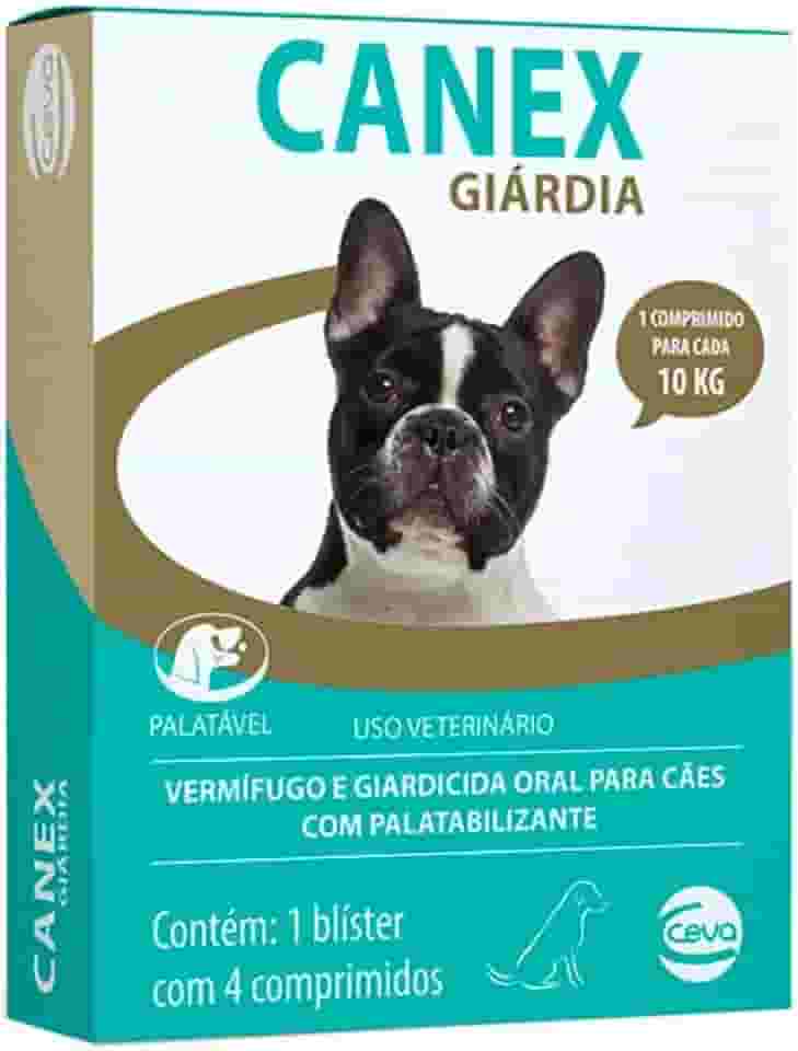 Ceva - Canex Giárdia Vermífugo para Cães - 4 Comprimidos