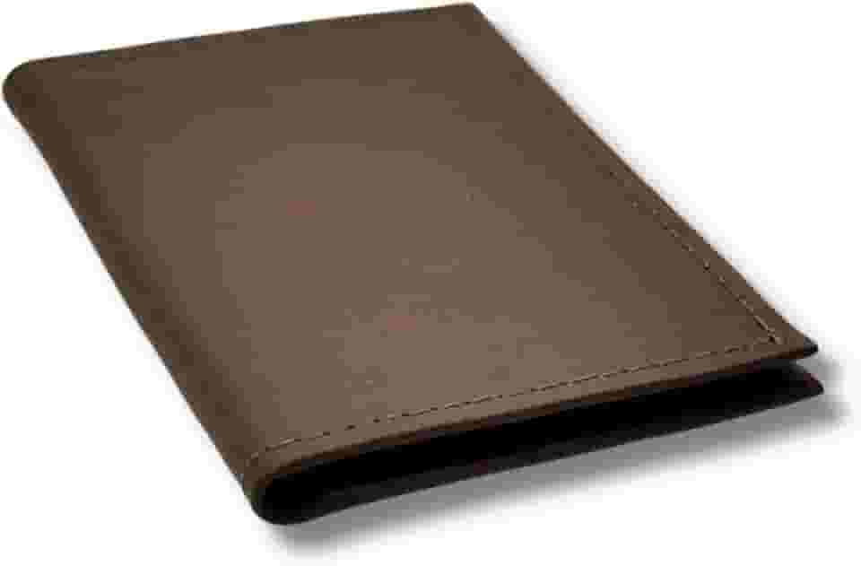 Carteira Slim Masculina Couro Legitimo Porta Cartão | Embalagem personalisada VÉRSIDON (Marrom Escuro)