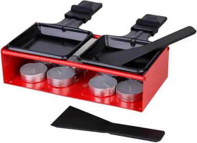 Racleteira antiaderente L37,7xP10xA6,7cm cor vermelha e preta