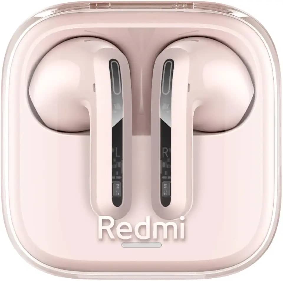 Xiaomi Redmi Buds 6 Active, Fones de Ouvido Sem Fio, Versão Global (Rosa)