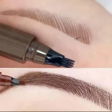 Caneta Sobrancelha Barba À Prova D 'água Fio a Fio Microblanding Castanho Escuro QUERO LOJINHA DA DAY