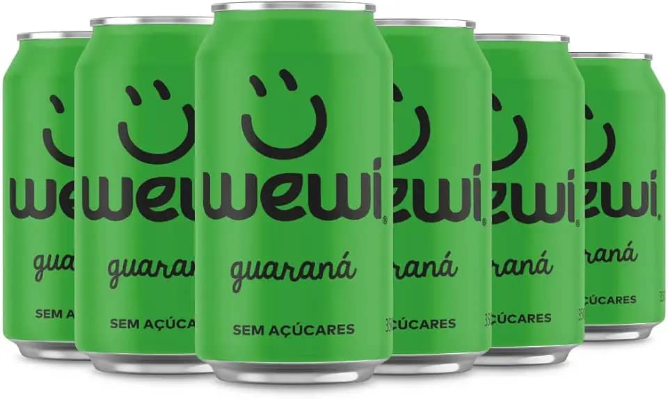 Guaraná Natural Zero Açúcar lata 350ml pacote com 6 unidades
