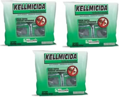 3 Pacotes Kellmicida Isca Granulada Para Formigas Cortadeiras Formicida Kelldrin 10x50g (1,5kg)