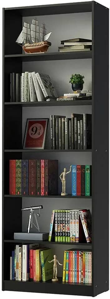 Estante Livreiro Madesa 6908 com 6 Nichos - Preto