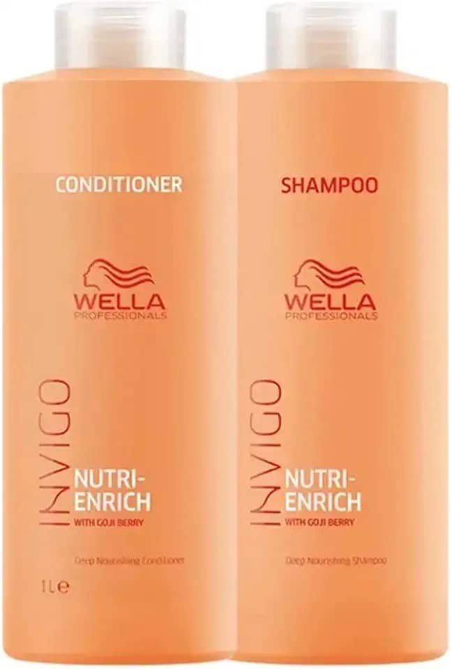 Kit Shampoo E Condicionador 1L Nutri Enrich Invigo Wella Professional