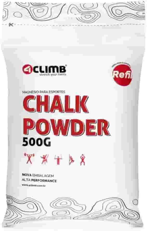 SACO DE MAGNÉSIO REFIL CHALK POWDER 500G - 4CLIMB