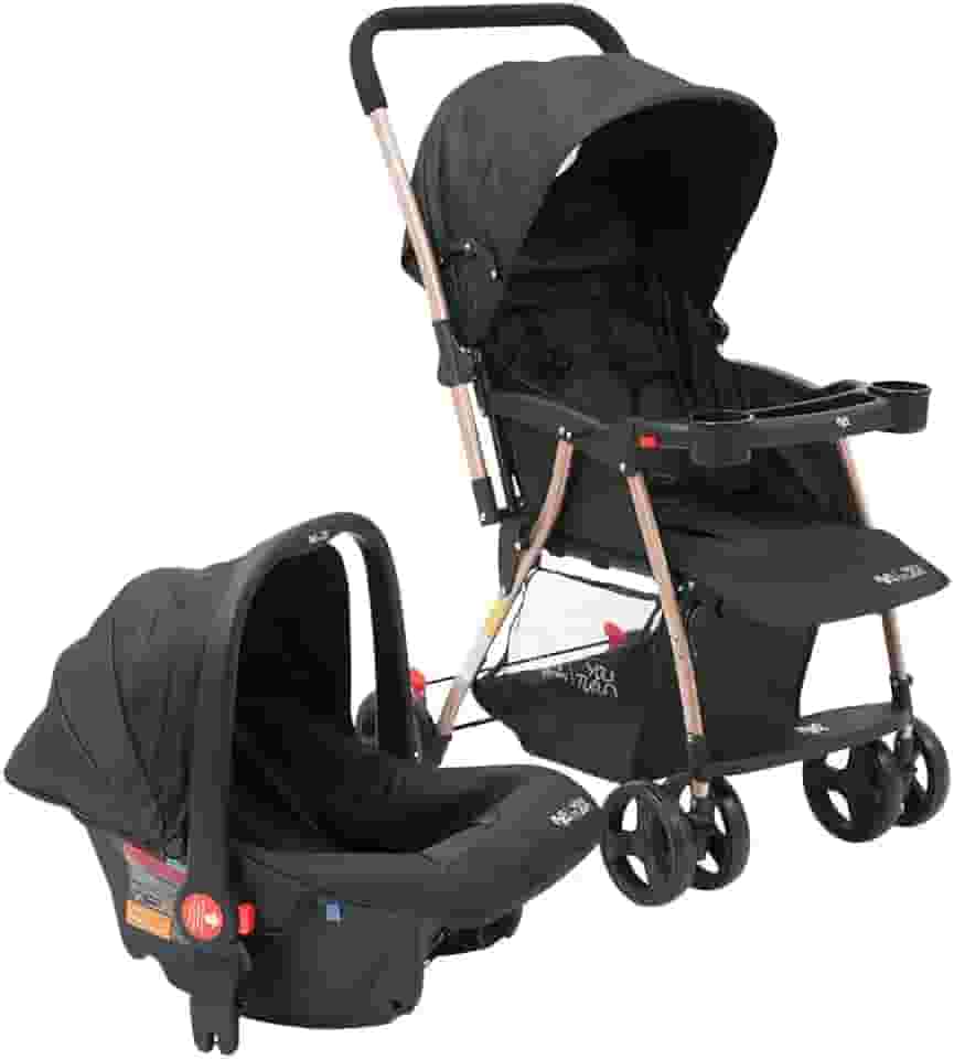 Carrinho de Bebê com Bebê Conforto 2 em 1 Youturn Maxi Baby (Gold)
