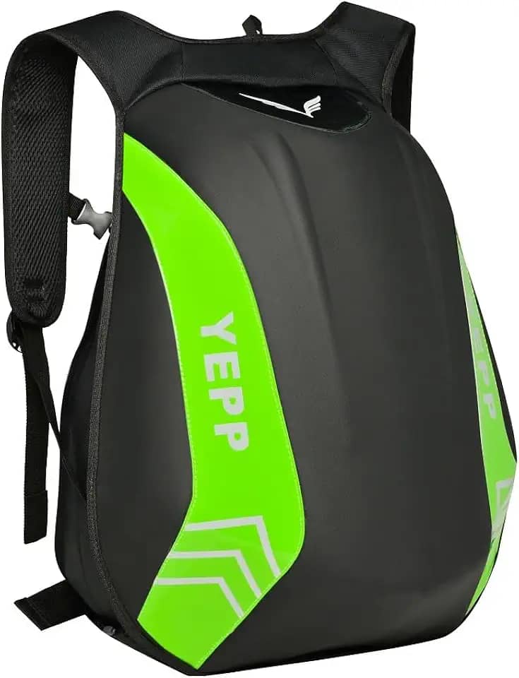 Mochila Bag Moto Motocross Motoboy Trabalho à prova d'água Impermeável Reflexivo Grande Cor:Verde