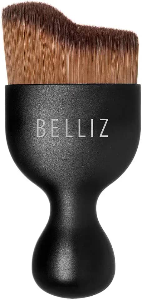 Pincel Contorno de Precisão, Belliz, Preto/Marrom