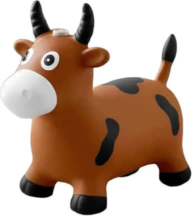 Cavalinho Touro Upa Upa Pula Pula Borracha Som e Luz Presente Crianças