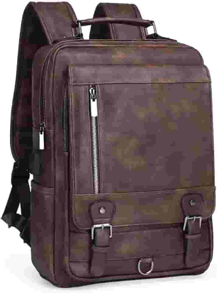 Mochila Executiva Em Couro PU, Adequada Tanto Para Homens Quanto Para Mulheres, Ideal Para Viagens