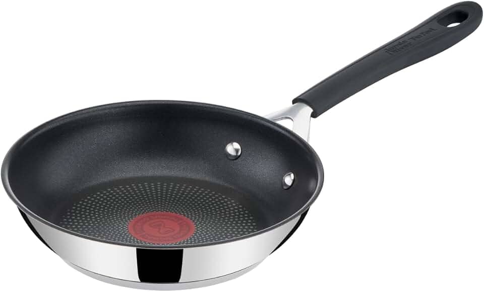 Frigideira Tefal Jamie Oliver 20cm, Inox, com Fundo de Indução, Revestimento Titanium e Thermo Sinal