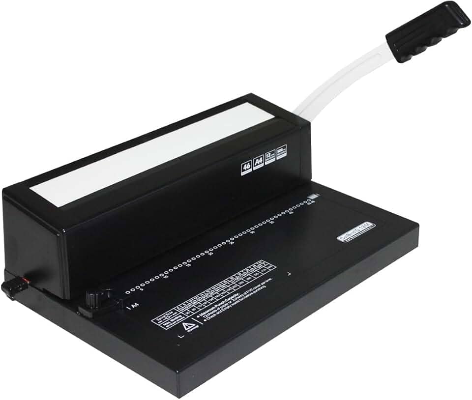 Máquina Encadernadora e Perfuradora Encadernação Espiral A4