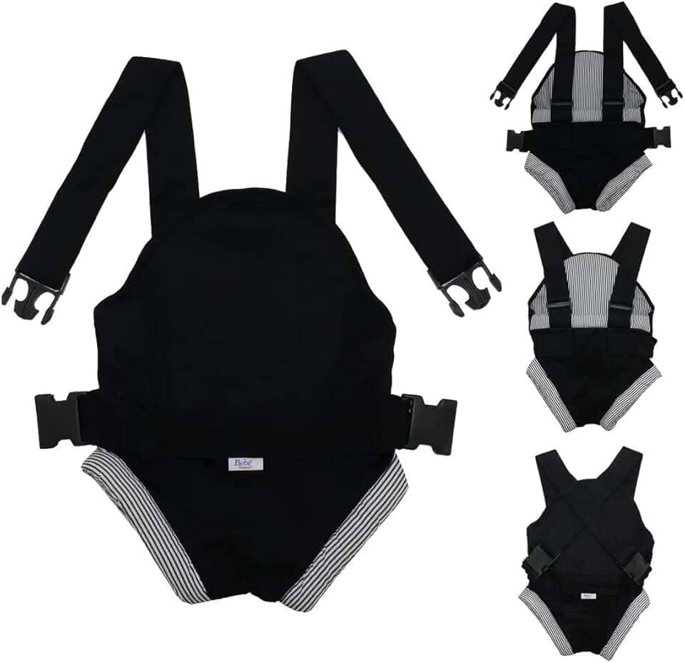 Canguru Click - Bebê Passeio - Suporta Até 15 Kg Preto