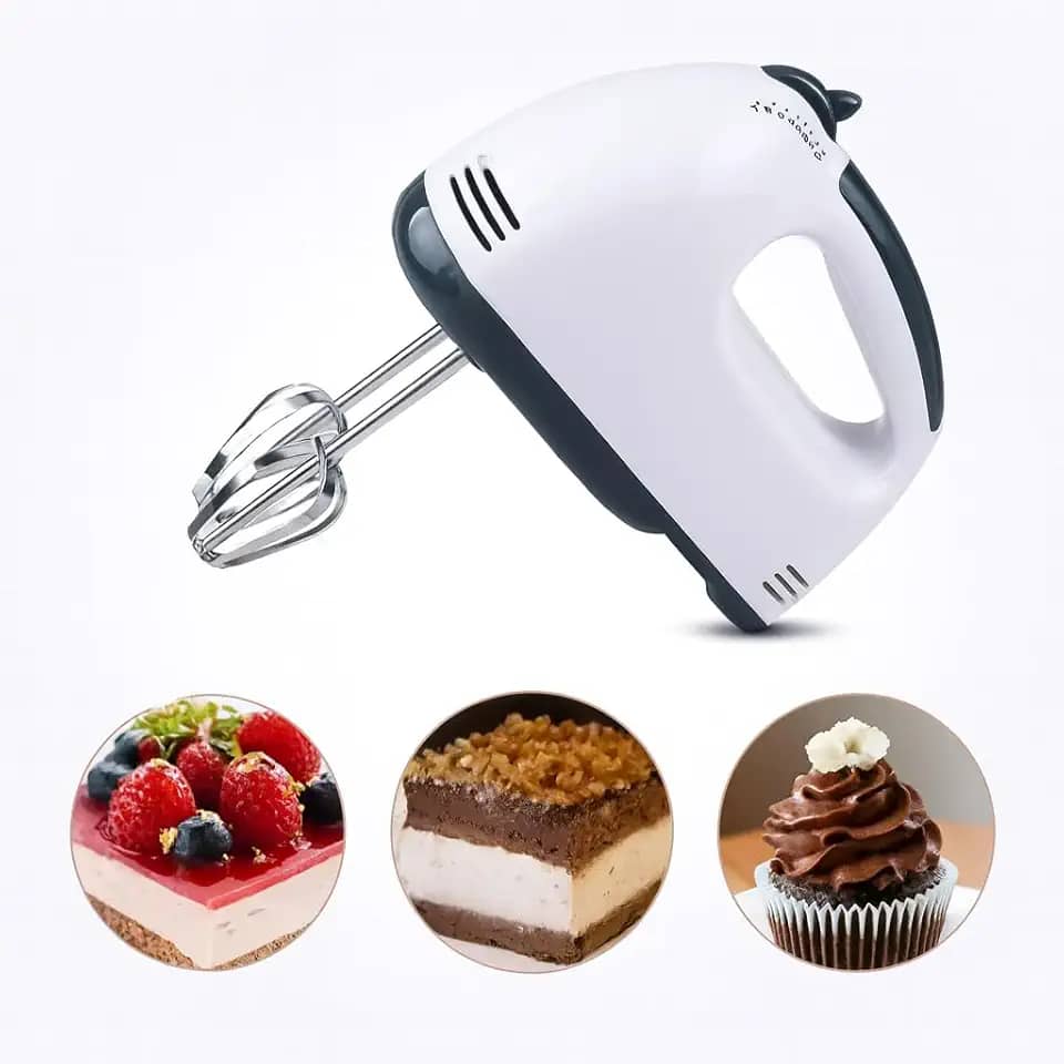 Batedeira Portatil de Mao Potente Elétrica Batedor de Ovos Elétrico Pequena de Mão Simples Bate Bolos Massa Cozinha
