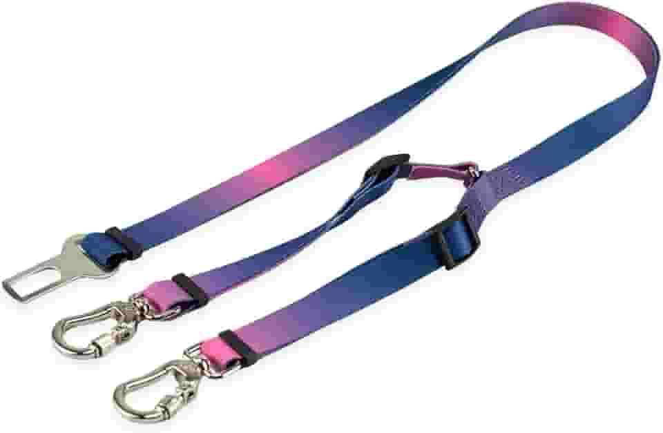 Cinto De Segurança Pet Duplo Universal Cachorro Gato Cães Gatos Carro Coleira Adaptador Ajustável (Lily)