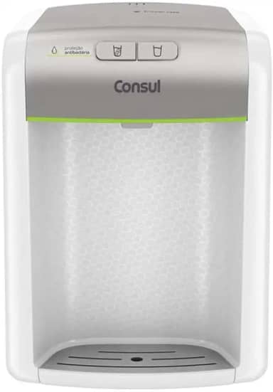 Purificador de água Consul Prata refrigerado, com proteção antibactérias - CPB34AS Bivolt