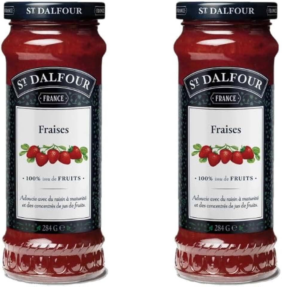Kit 2 Geleia Importada St Dalfour Morango 284 Gramas
