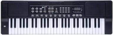 Teclado Musical Queen's de 54 Teclas, para Iniciantes e Intermediários, Preto