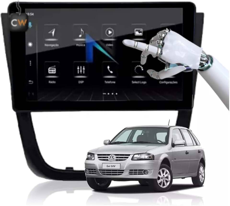 Kit Central Multimidia Nimus 9 polegadas Carplay Android Volkswagem Gol G5 09/13