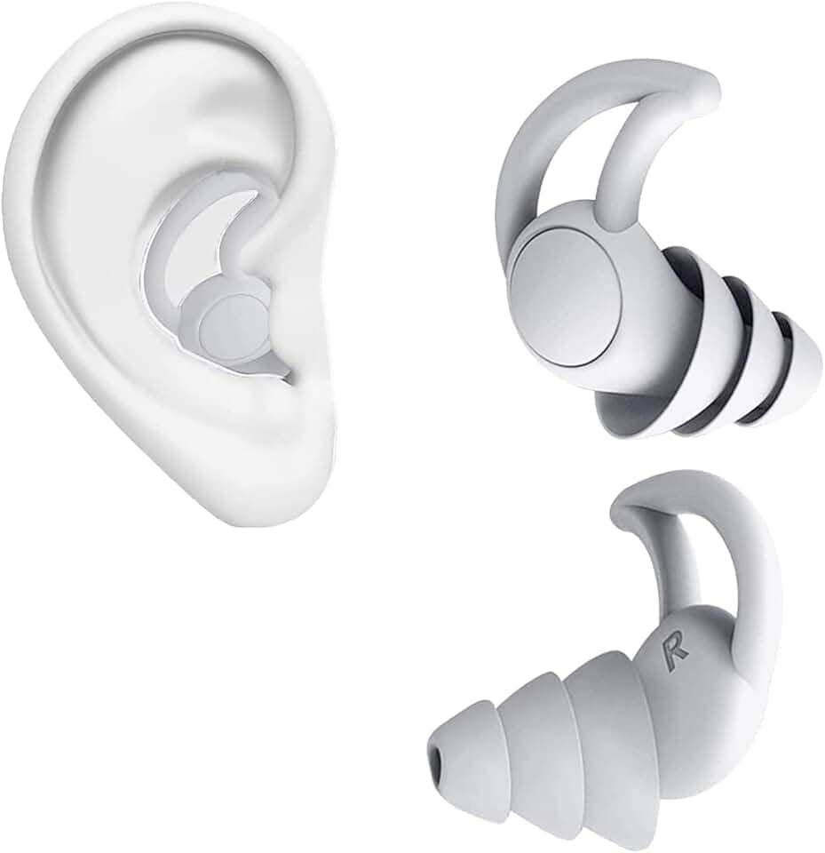 Protetor Auricular de Silicone – Tampão de Ouvido com Cancelamento de Ruído para Dormir, Estudar e Trabalhar – Abafador Auditivo Reutilizável e Confortável