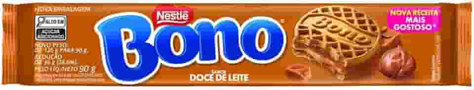 Bono Biscoito Recheado Sabor Doce De Leite 90G